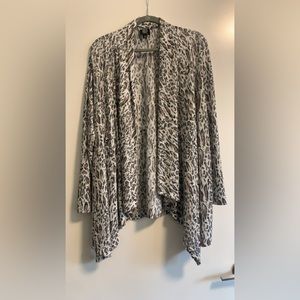Boutique styled washed out animal print jacket